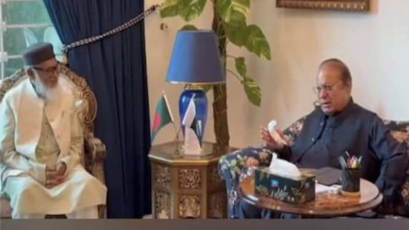 Adviser Khalid meets Nawaz Sharif in Lahore