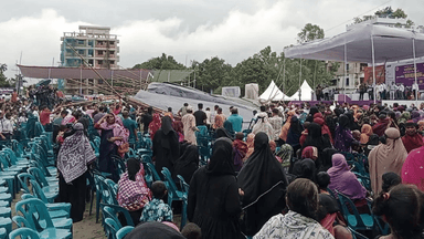 Pavilion collapses at Sreemangal event venue ahead of PM’s arrival