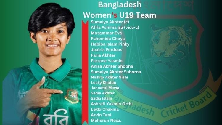 BCB announces U19 Women's squad for T20 World Cup