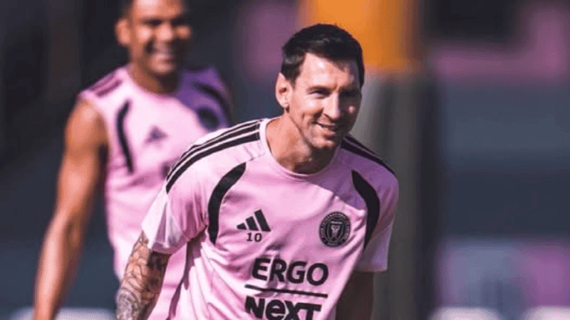 Messi returns to Inter Miami training after World Cup final
