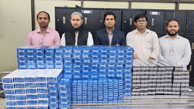 223 cartons of cigarettes, 44 vapes seized at Shahjalal Airport