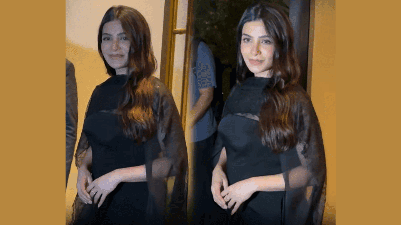 Samantha makes first public appearance with baby bump