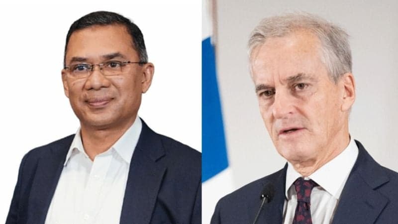 Norwegian Prime Minister congratulates Tarique Rahman on BNP's victory