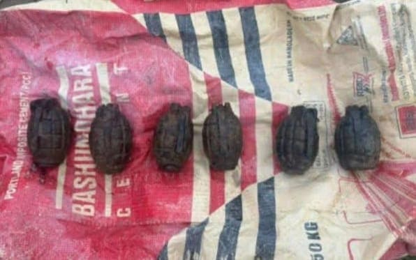 6 grenades recovered from canal in Bogura