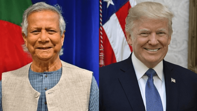 CA Yunus sends Independence Day greetings to Trump