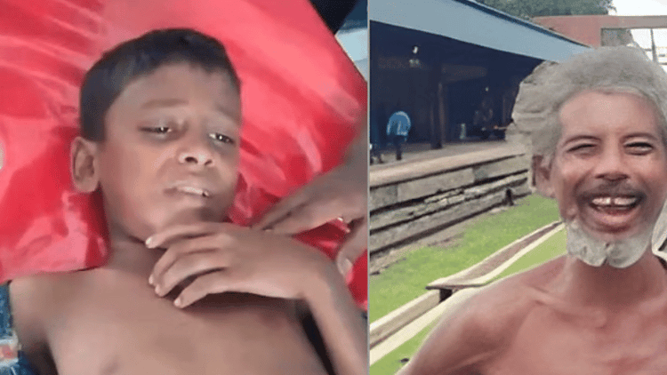 Mentally ill man takes child thrown from train to hospital