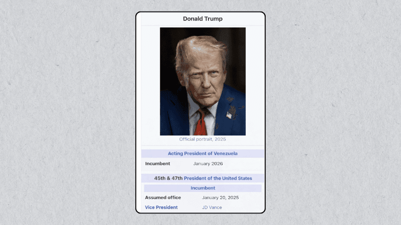 Trump declares himself ‘acting president’ of Venezuela 