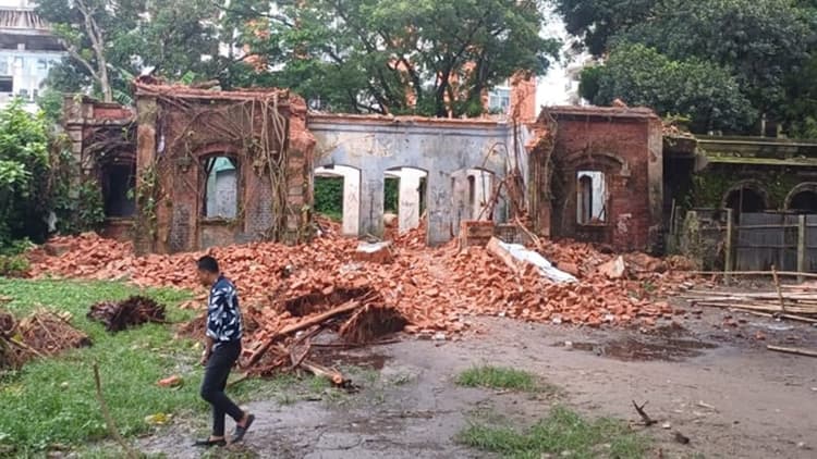 Satyajit Ray’s ancestral home being demolished in Mymensingh