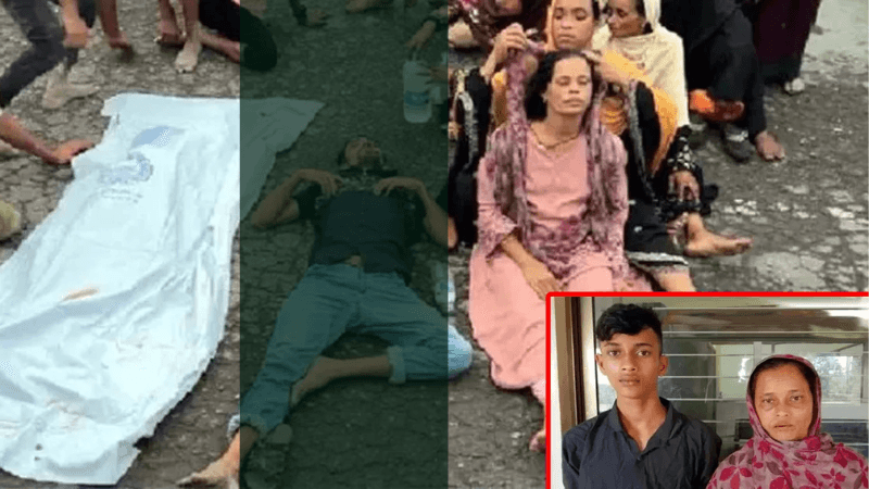 Boy found alive days after mother blocked highway with body