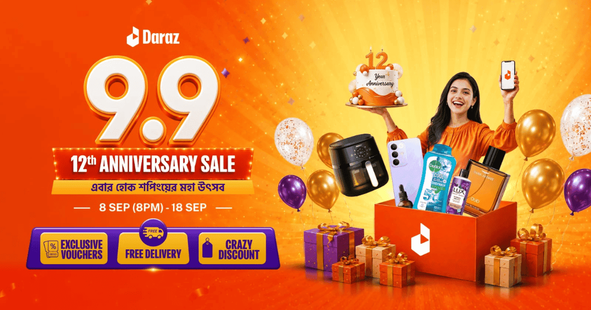 Daraz celebrates 12-year journey with 9.9 Anniversary Sale across Bangladesh