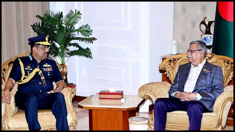 Air force chief makes farewell visit to president