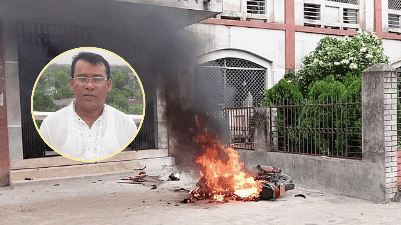 Principal attacked while joining college after two years in Naogaon