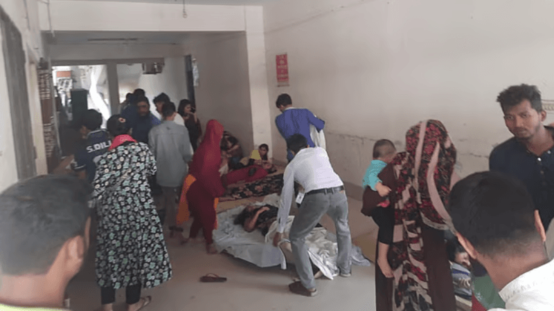 Over 150 workers injured during rushing down from Gazipur factory