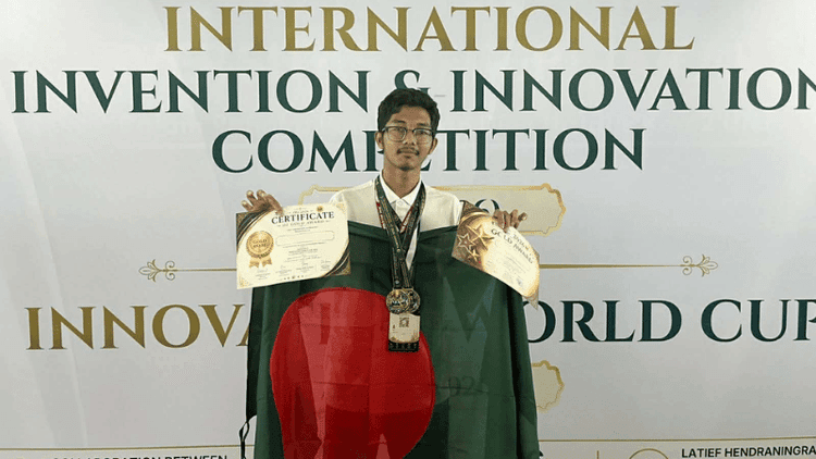 Bangladeshi teen innovator Niveer wins double gold medals in Indonesia