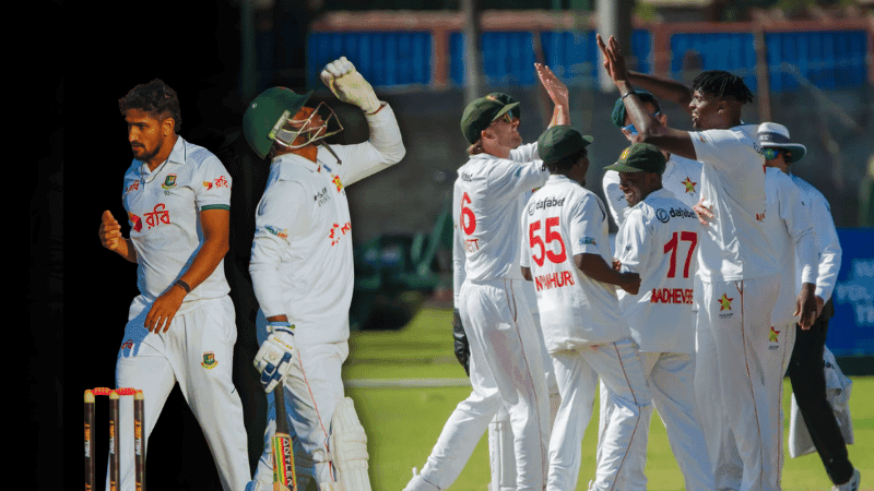 Bangladesh fails with bat, ball as Zimbabwe eyes massive lead