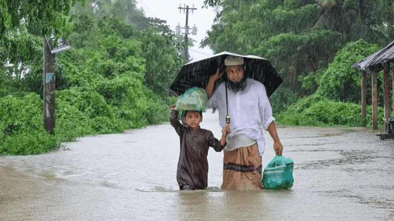 Flood fears in five districts over next 72 hours