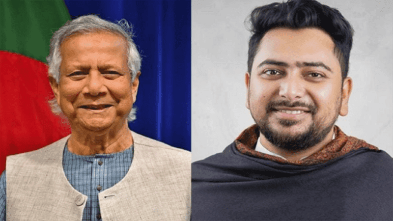 Chief Adviser congratulates Nahid Islam on NCP’s electoral success