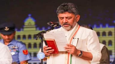 D K Shivakumar sworn in as Karnataka Chief Minister