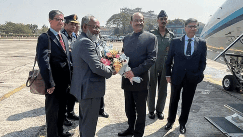 Lok Sabha Speaker, indian foreign secretary arrives to attend Tarique Rahman’s oath ceremony