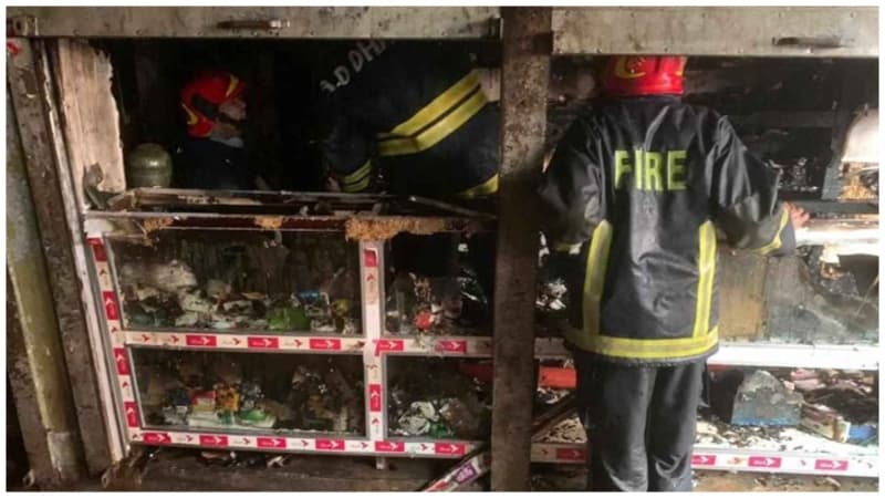 Fire at Solaiman tower in Chowkbazar under control