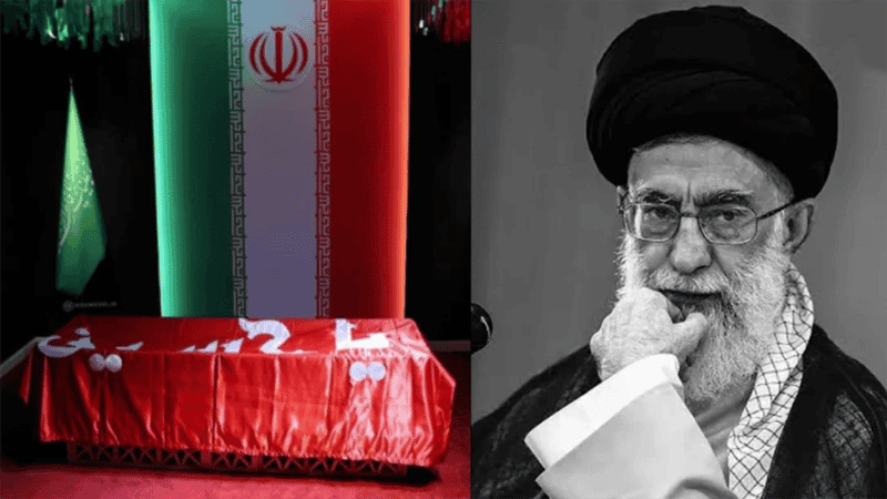 Khamenei's coffin displayed publicly for first time, burial set for July 9
