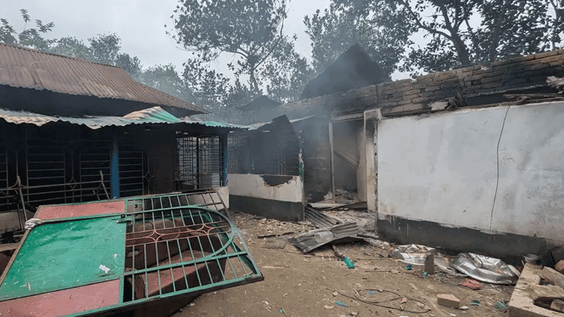 House set on fire over drug allegations, mother-son held
