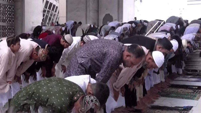 First Eid congregation held at Baitul Mukarram