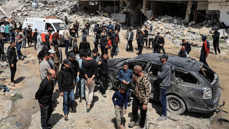 Israeli drone attack near Gaza school kills 10