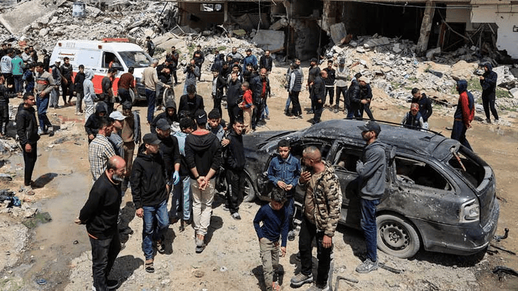 Israeli drone attack near Gaza school kills 10