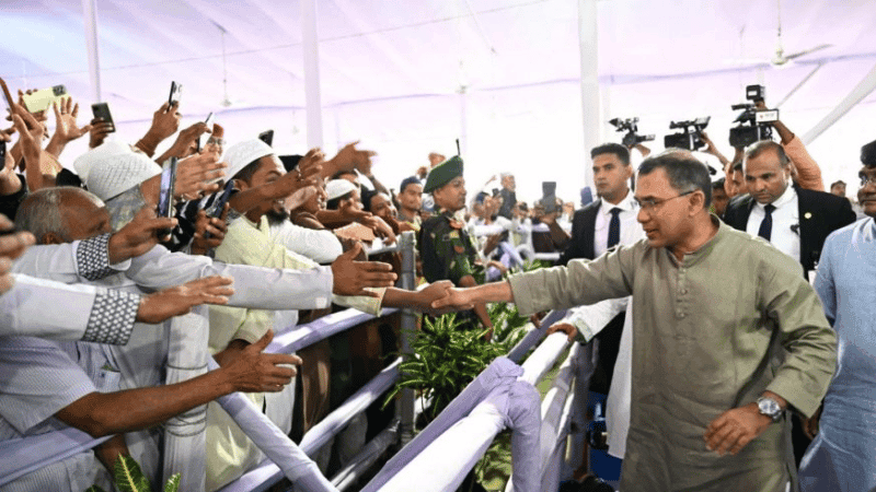 PM exchanges greetings with devotees at National Eidgah
