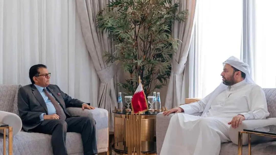 Foreign Minister holds talks with Qatar's State Minister