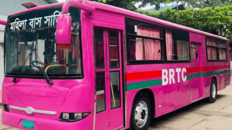 BRTC ‘women’s bus’ service to launch on August 18