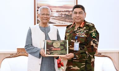 Chief Adviser holds farewell meeting with Army Chief