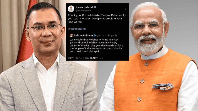 What Narendra Modi said in reply to Tarique Rahman’s birthday greetings