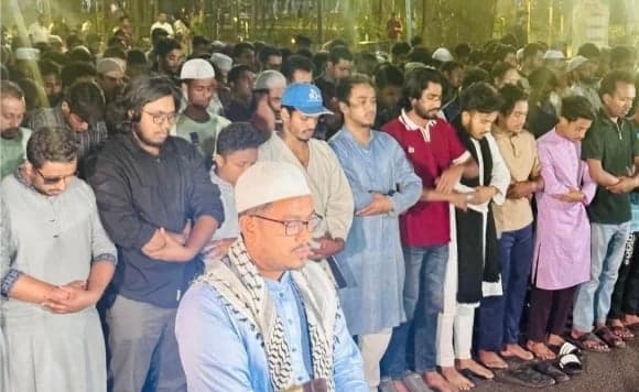 Khamenei's absentee funeral prayer at Dhaka University