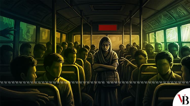 women-children on public transport