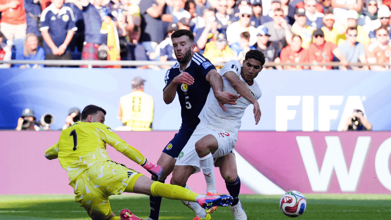 Saibari strikes record-fast opener as Morocco stun Scotland in first half