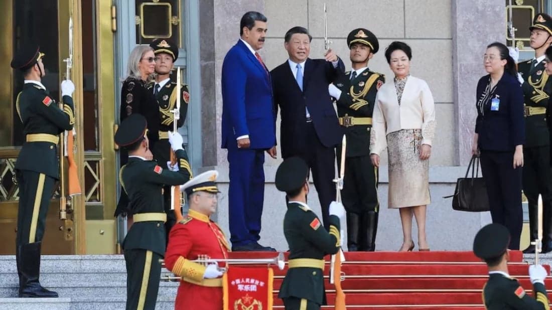 China calls for immediate release of Maduro, wife 