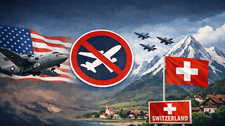 Switzerland rejects US military flight over Swiss airspace request