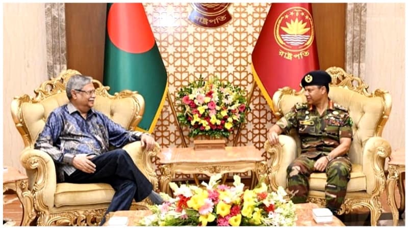Outgoing army chief calls on President
