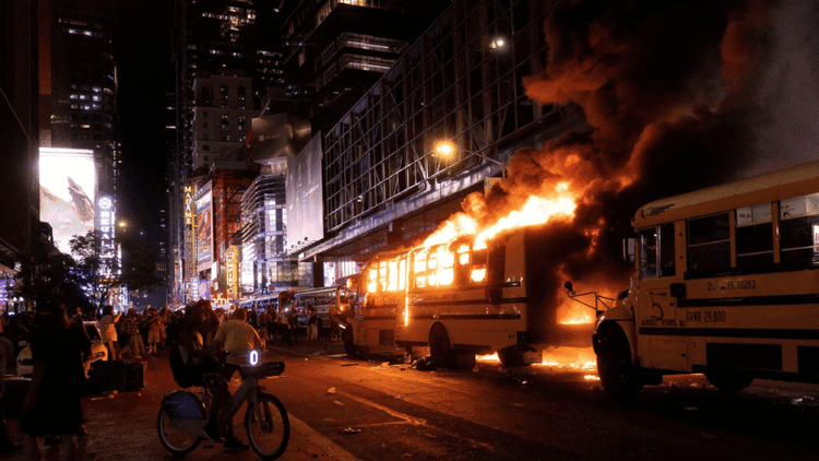 Violence erupts in US during NBA title celebrations, World Cup shuttle bus set ablaze
