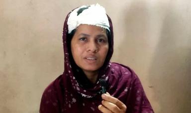 Mother brutally attacked in front of daughters, video goes viral