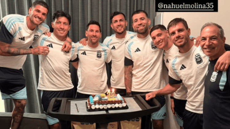 How Argentina celebrated Messi's birthday