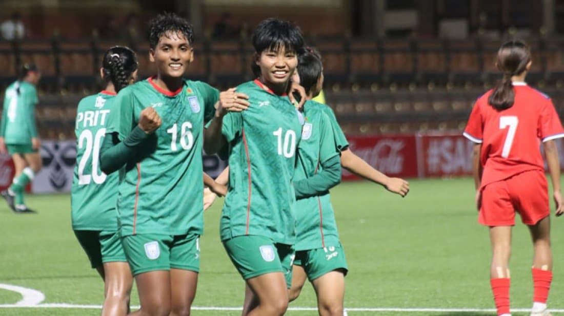Bangladesh girls bounce back with convincing 3-0 win over Nepal
