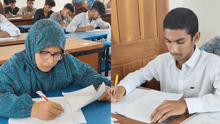 Mother-son appears for SSC exam together