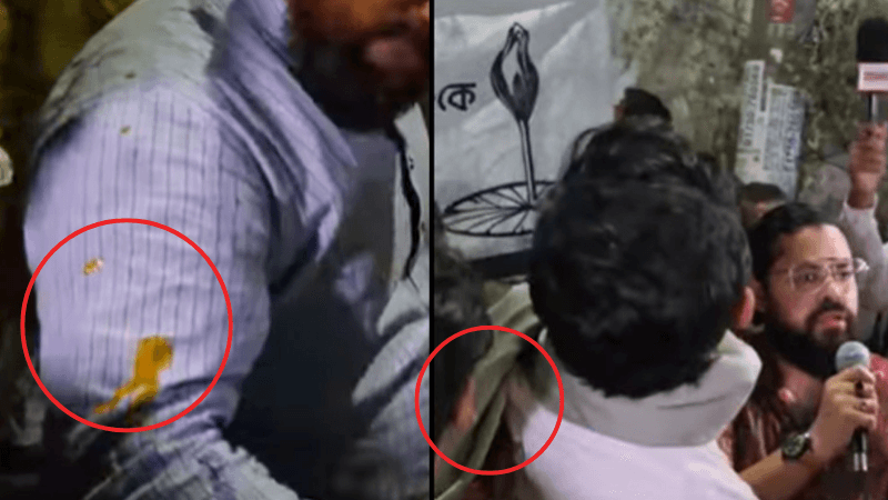 Rotten eggs thrown at Nasiruddin Patwari’s rally