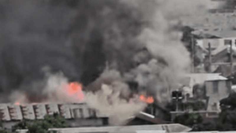 Mohakhali Sattola slum catches fire