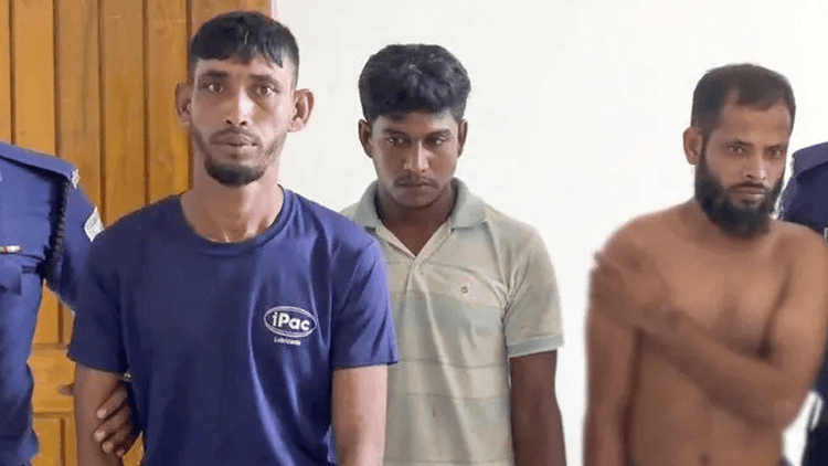 Three held for reportedly raping woman after tying up husband in Shariatpur