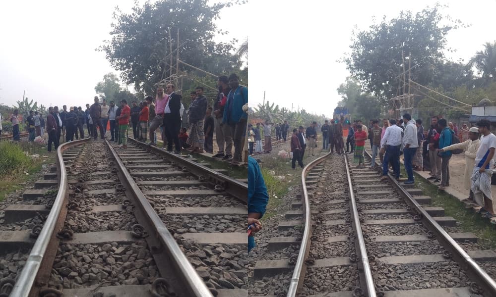 Train with 1,200 passengers narrowly escapes accident in Gazipur