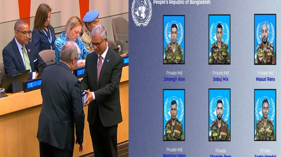 Six Bangladeshi peacekeepers posthumously awarded UN Dag Hammarskjöld Medal